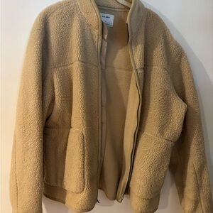 Old Navy Tan Fleece Jacket